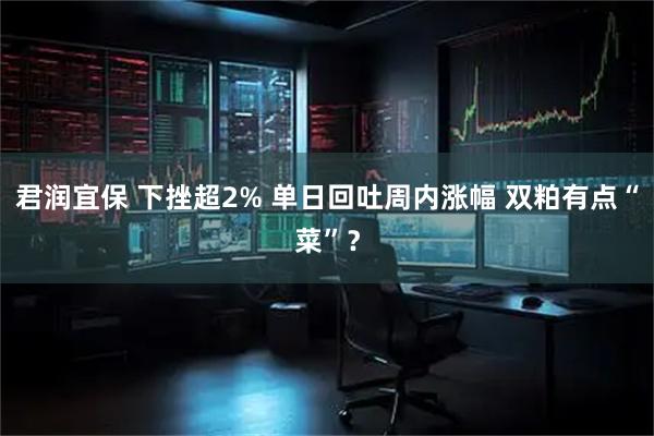 君润宜保 下挫超2% 单日回吐周内涨幅 双粕有点“菜”？