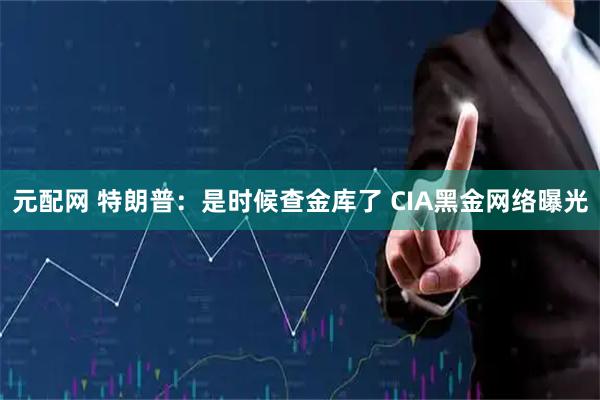 元配网 特朗普：是时候查金库了 CIA黑金网络曝光